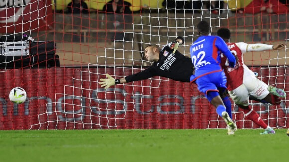 Anthony Lopes lors de Monaco - OL