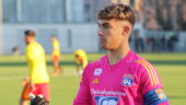 Yann Llahona, gardien des U17 de l'OL contre Saint-Priest