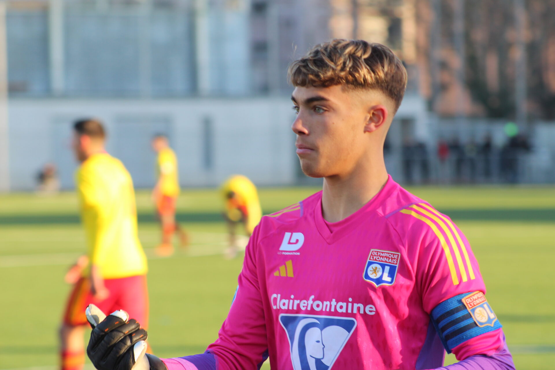 Yann Llahona, gardien des U19 de l'OL contre Saint-Priest