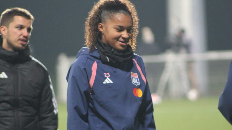 Julie Swierot, jeune attaquante de l'OL, a fait ses débuts contre Lille