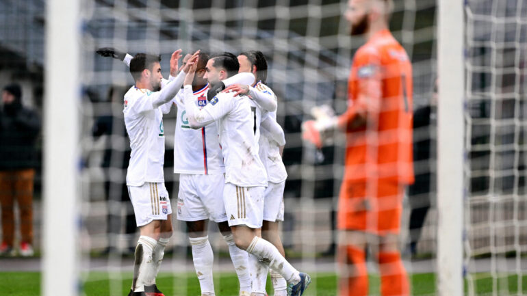 Les joueurs de l'OL en Coupe de France contre Pontarlier