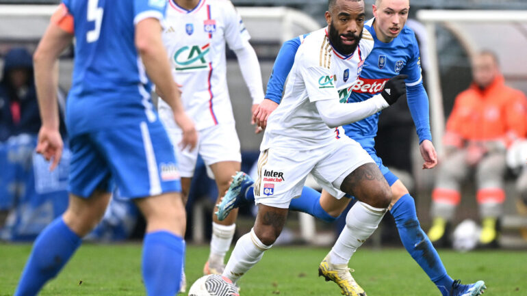 Alexandre Lacazette lors de Pontarlier - OL