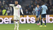 Alexandre Lacazette après son but contre Le Havre avec l'OL