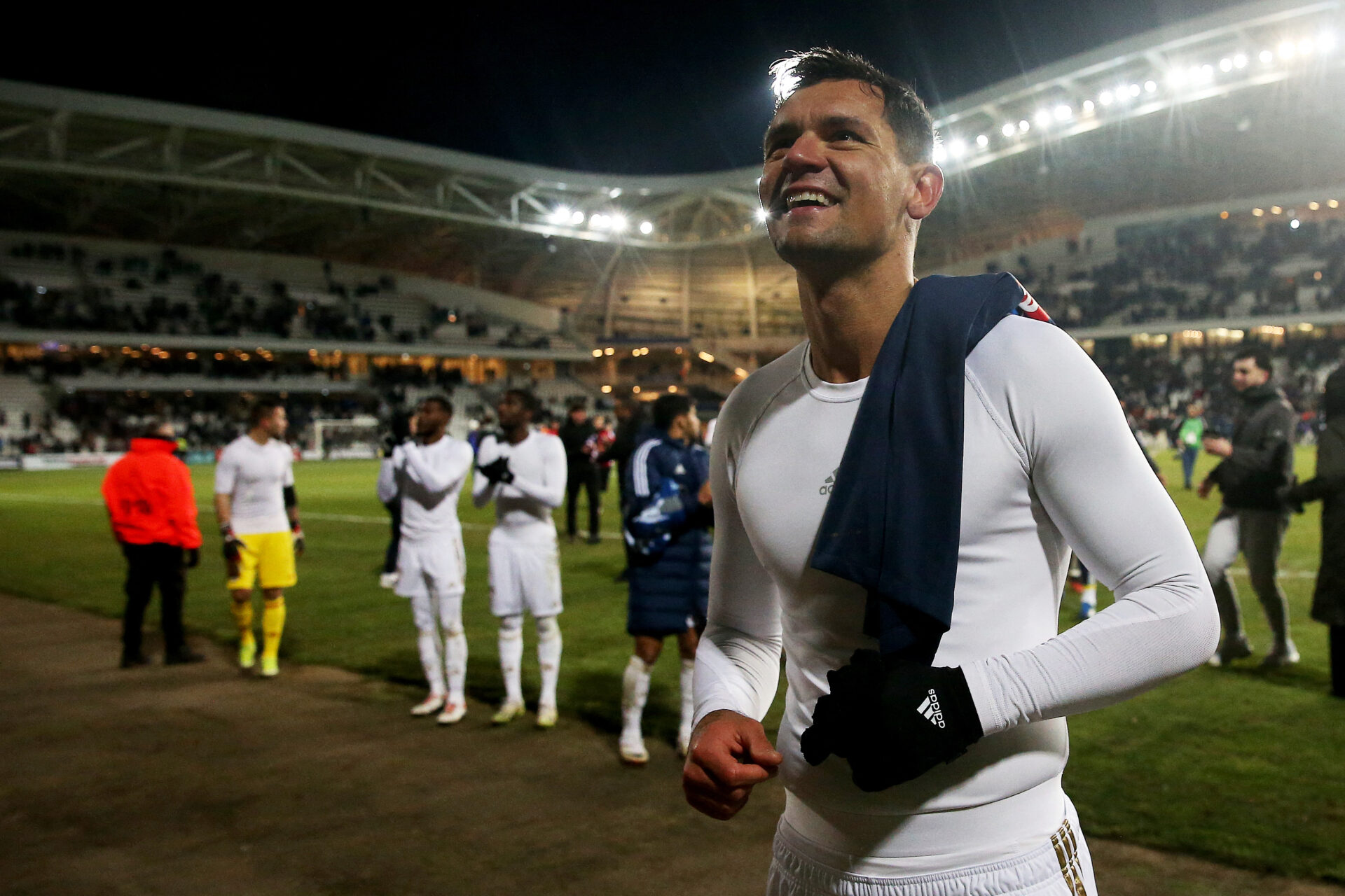 Dejan Lovren après la qualification de l'OL en Coupe de France