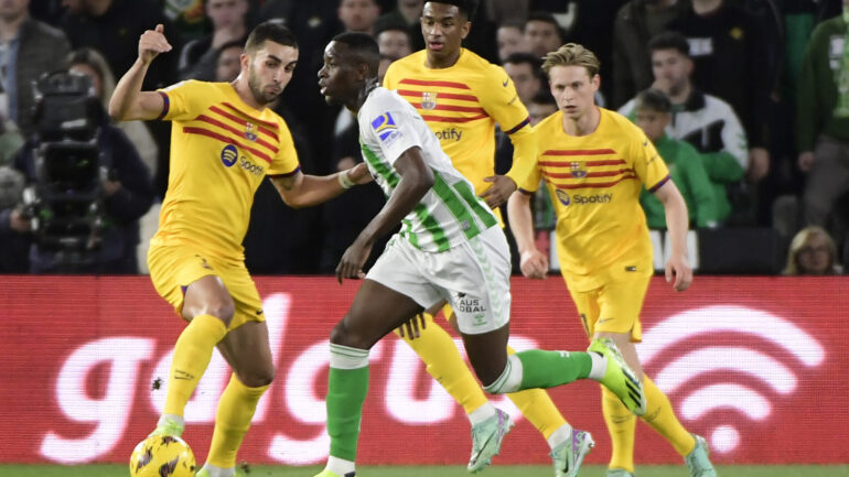 Luiz Henrique, ailier du Betis, contre le FC Barcelone