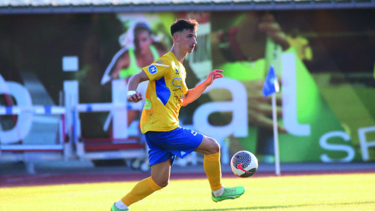 Esteban Lepaul, attaquant formé à l'OL aujourd'hui à Epinal