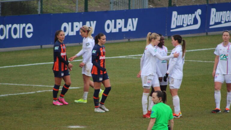 Les joueuses de l'OL l'ont emporté contre Montpellier