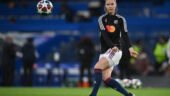 Damaris Egurrola avant le match Chelsea - OL en mars 2023