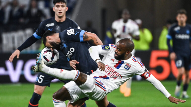 Alexandre Lacazette lors d'OL - OM