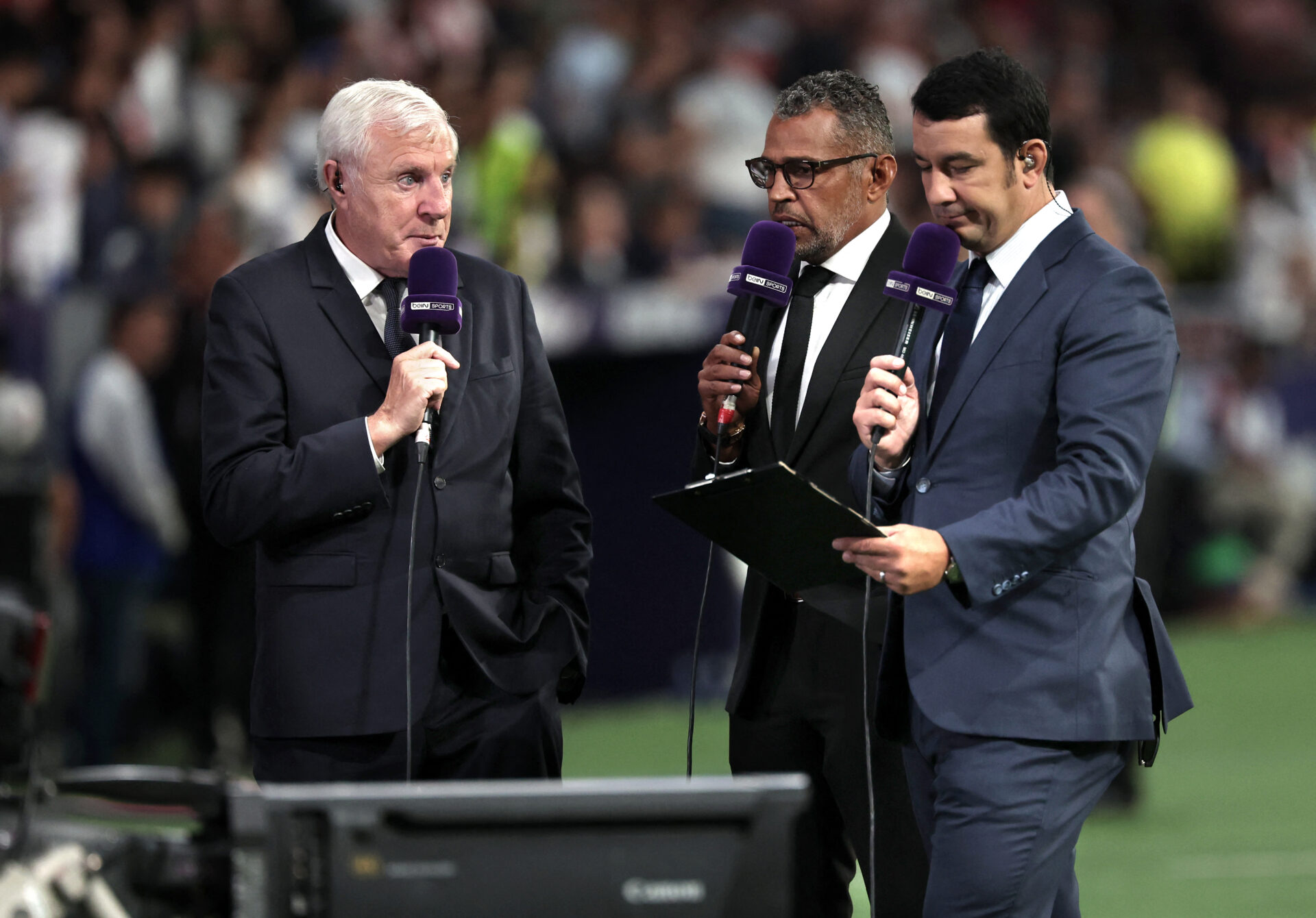 Luis Fernandez sur le plateau de beIN Sports avec Sonny Anderson et Thomas Thouroude