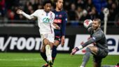 Malick Fofana lors d'OL - Lille en Coupe de France