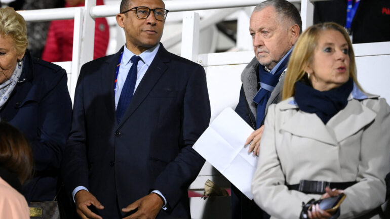 Philippe Diallo, président de la FFF, et Jean-Michel Aulas