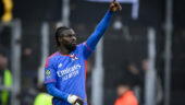 Mama Baldé buteur lors de Lorient - OL