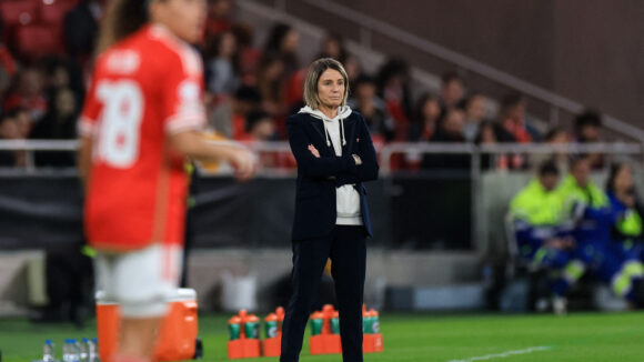 Sonia Bompastor lors de Benfica - OL (1-2)