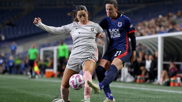 Phoebe McClernon de l'OL Reign contre Angel City