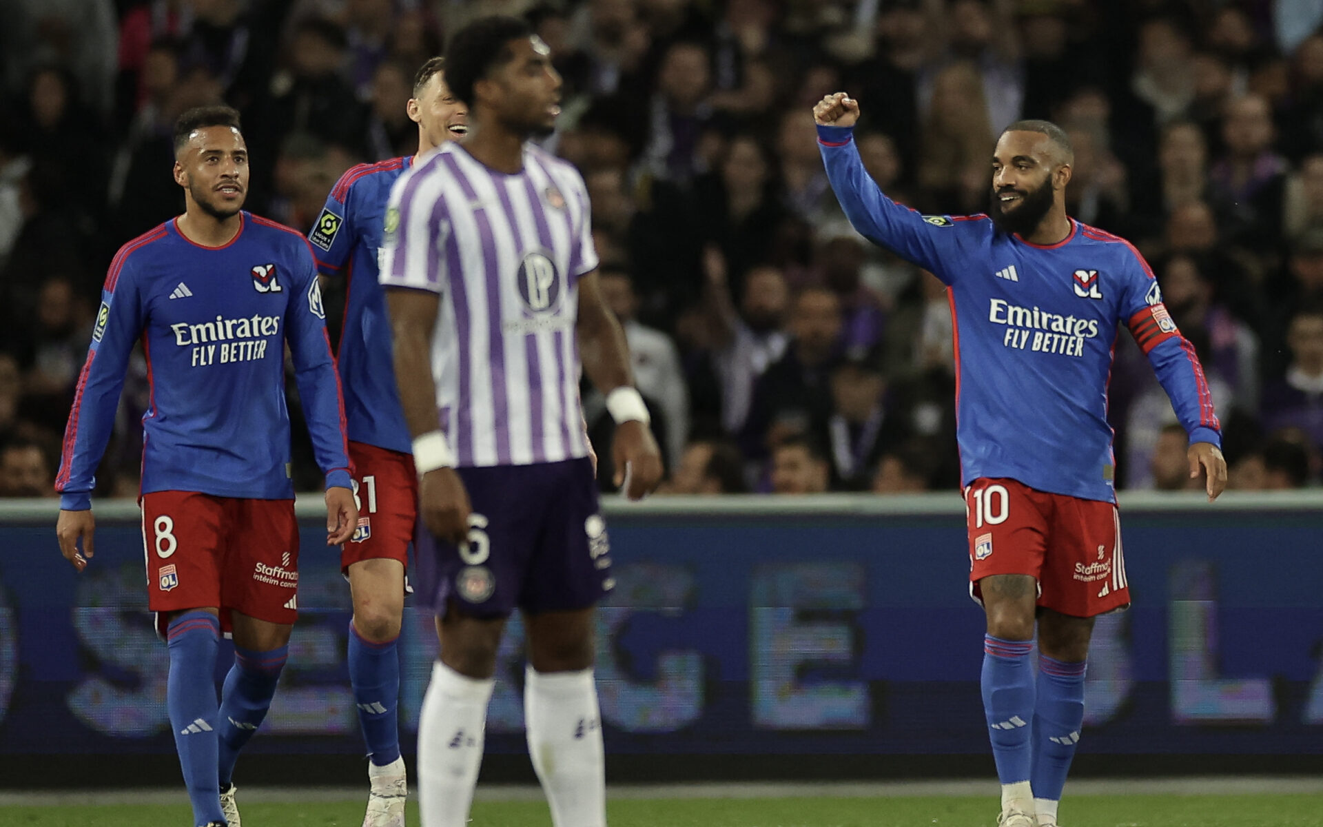 Lacazette (OL) face à Toulouse