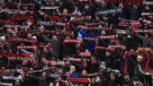 Les supporters de Nice lors d'un match de Ligue 1