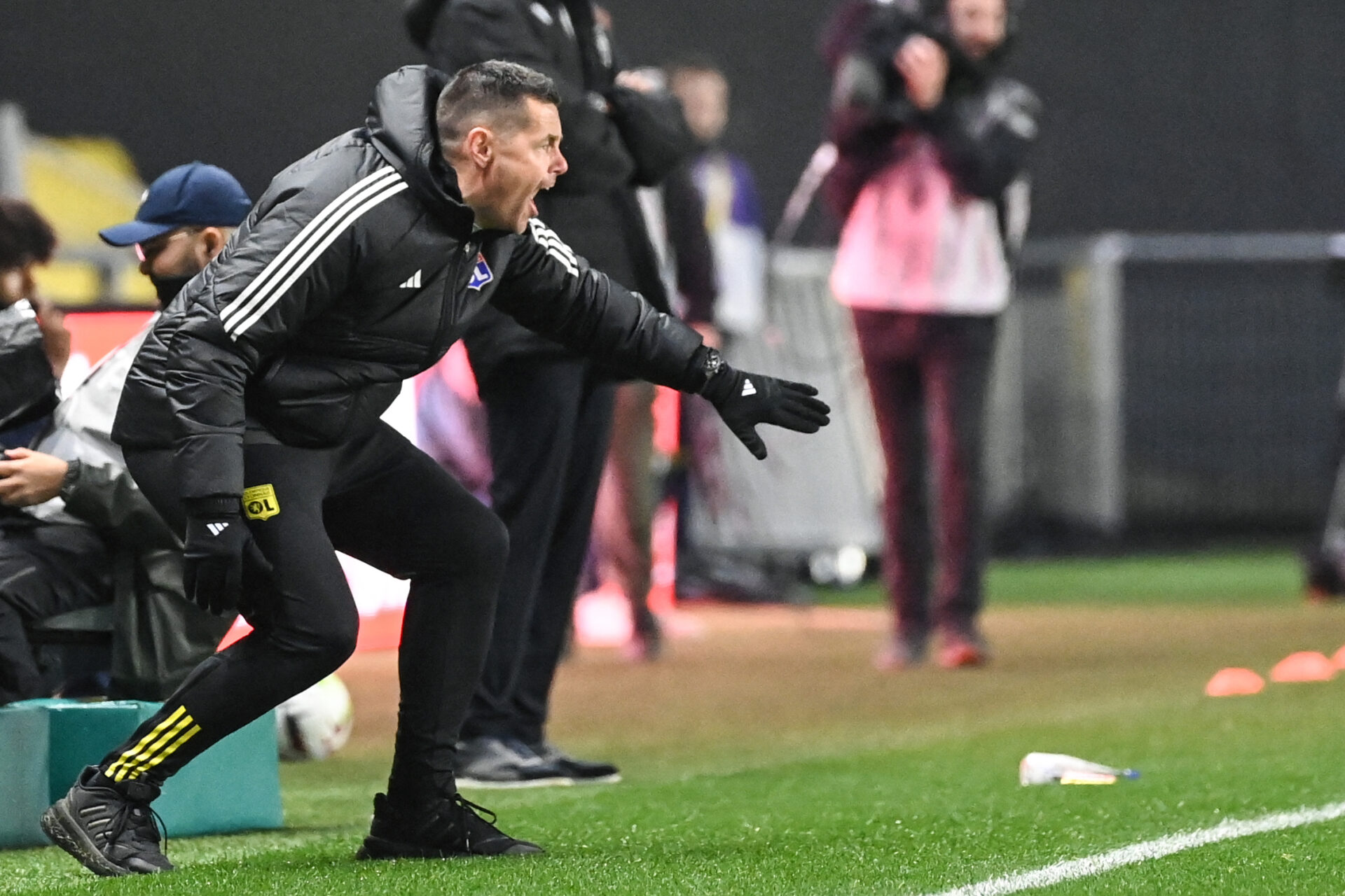 Pierre Sage lors de Nantes - OL