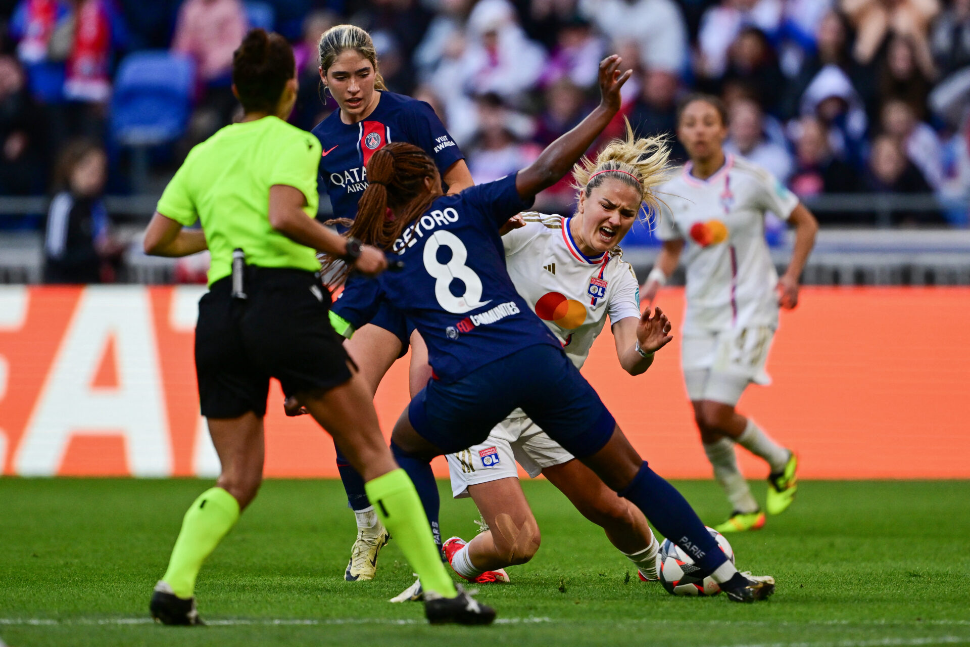 Lindsey Horan (OL) face à Grace Geyoro (PSG)