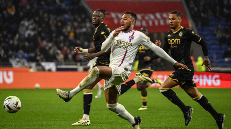 Corentin Tolisso lors d'OL - Monaco