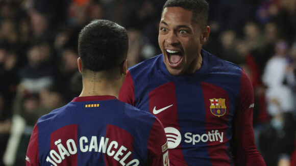 Vitor Roque, attaquant du FC Barcelone