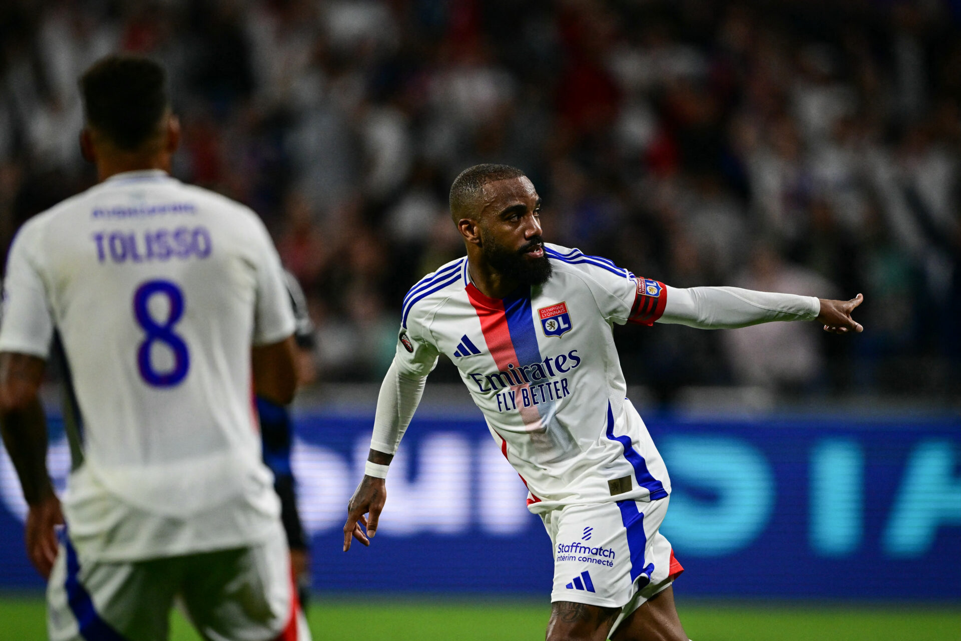 Cadre Avec Maillot De Foot Lacazette Dédicassé RARE
