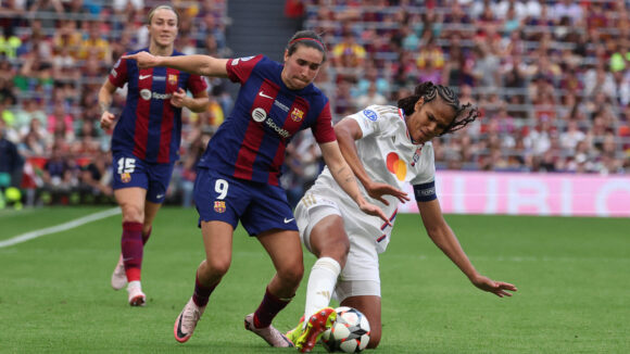 Wendie Renard lors d'OL - FC Barcelone