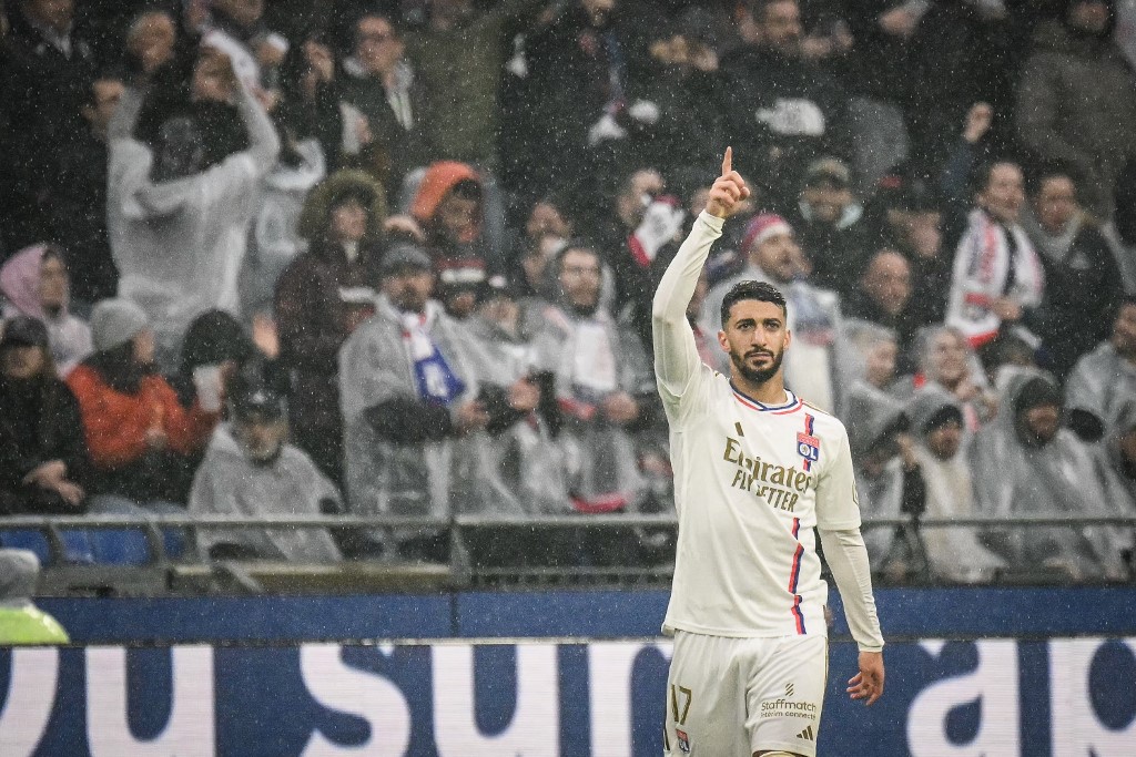L'attaquant de l'OL, Saïd Benrahma