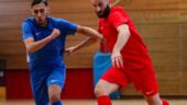 La réserve de l'OL Futsal (en bleu) s'est inclinée contre l'AS Saint-Priest en finale de Coupe du Rhône