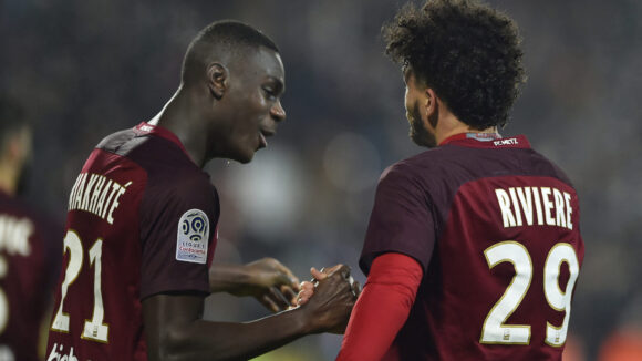 Moussa Niakhaté avec le FC Metz en 2017
