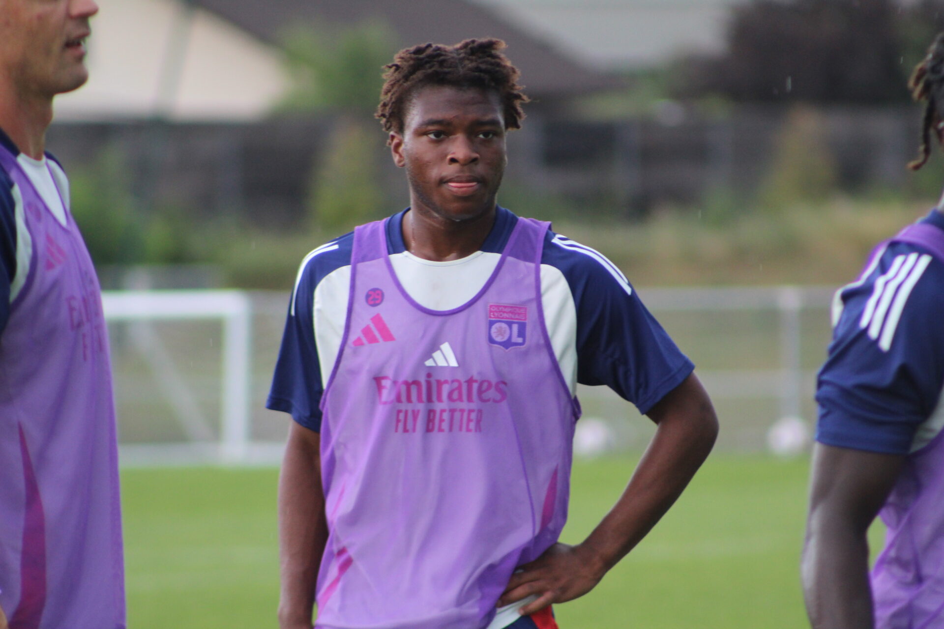 Enzo Molebe, jeune attaquant de l'OL