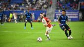 Georges Mikautadze (OL) contre Strasbourg