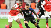 Corentin Tolisso (OL) face à Atangana (Reims)