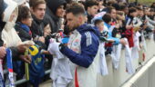 Nicolas Tagliafico après un entraînement de l'OL