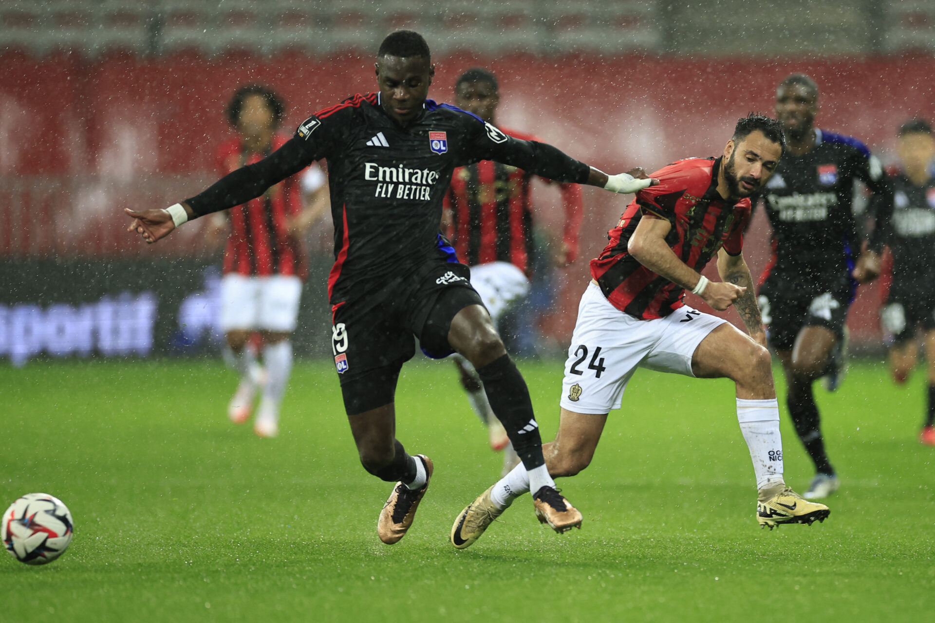 Moussa Niakhaté lors de Nice - OL