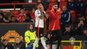 Corentin Tolisso (OL) après son rouge contre Manchester United