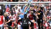 Christiane Endler lors d'Arsenal - OL