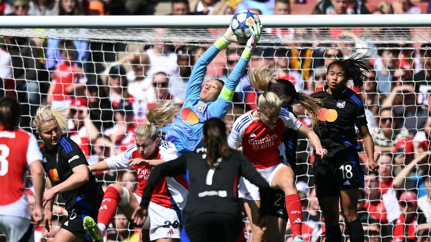 Christiane Endler lors d'Arsenal - OL
