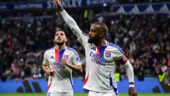 Alexandre Lacazette buteur lors d'OL - Rennes
