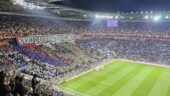 Les supporters de l'OL contre Manchester United