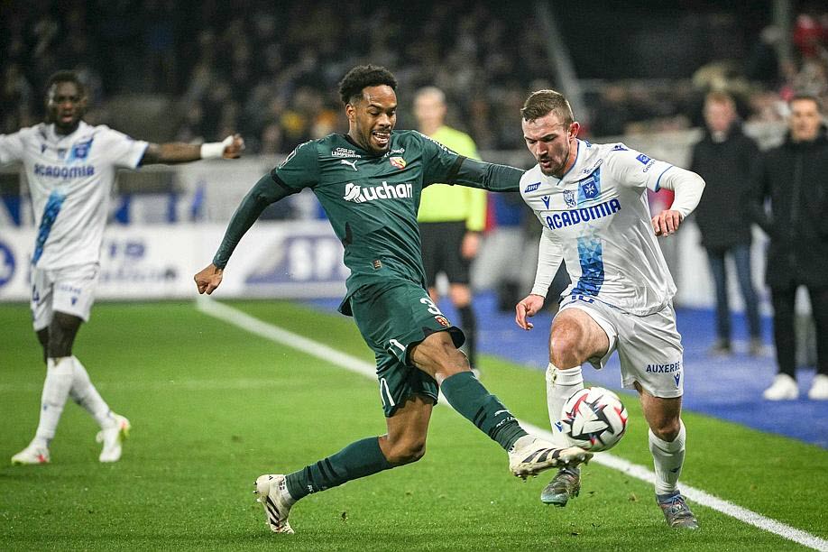Gaëtan Perrin lors d'Auxerre - Lens