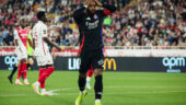 Alexandre Lacazette lors de Monaco - OL