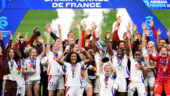 Les joueuses de l'OL fêtent leur 18e titre de championnes de France