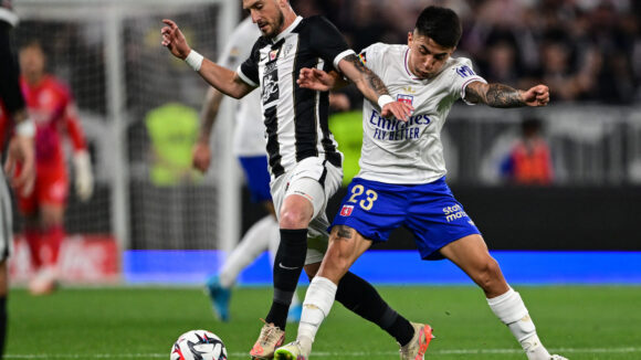 Thiago Almada lors d'OL - Angers.