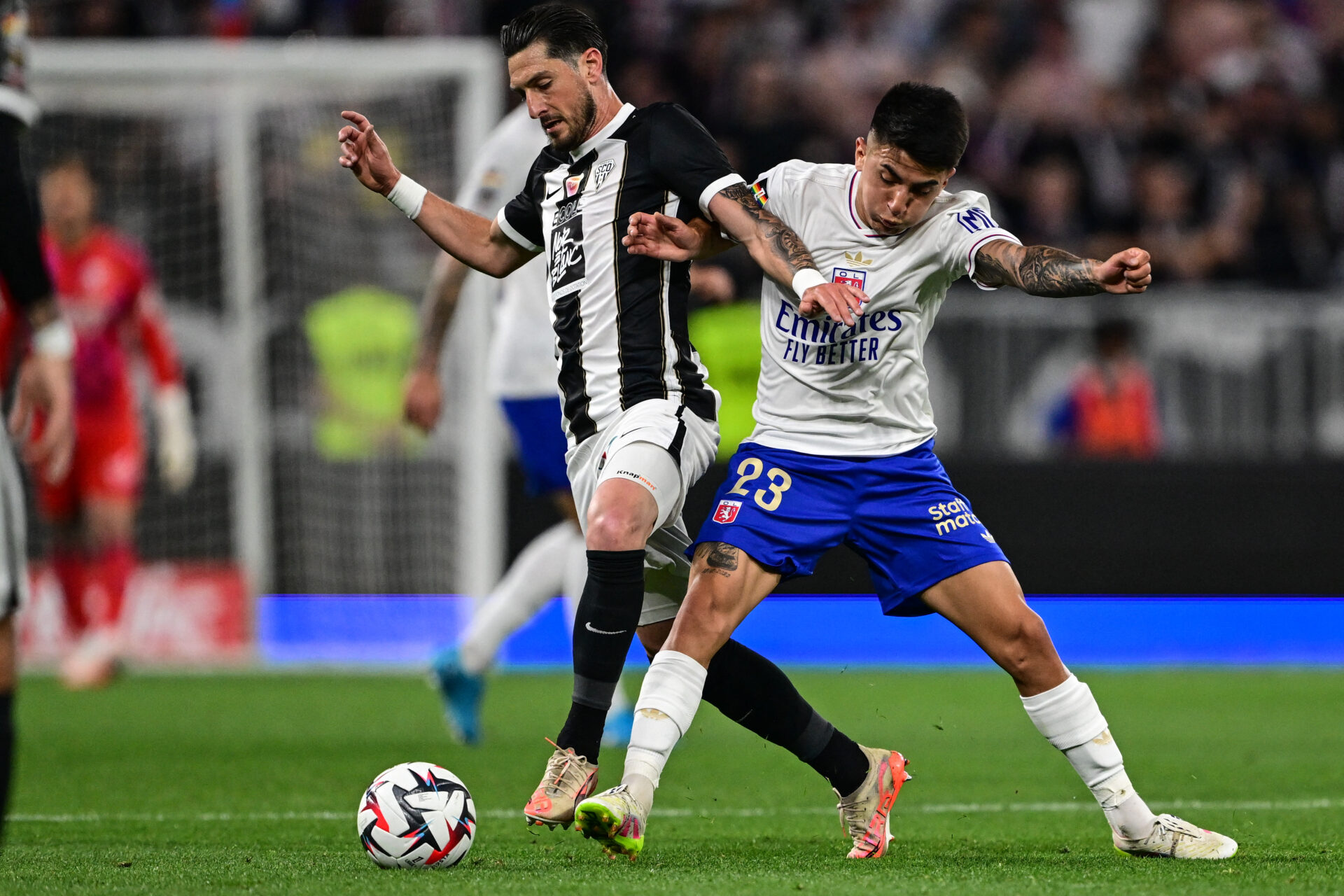Thiago Almada lors d'OL - Angers.