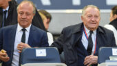 Jean-Michel Aulas et Bernard Lacombe lors de Bordeaux - OL
