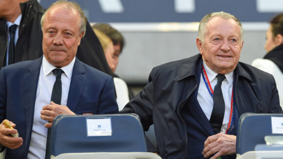Jean-Michel Aulas et Bernard Lacombe lors de Bordeaux - OL