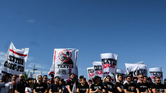 Les supporters de l'OL manifestent contre John Textor