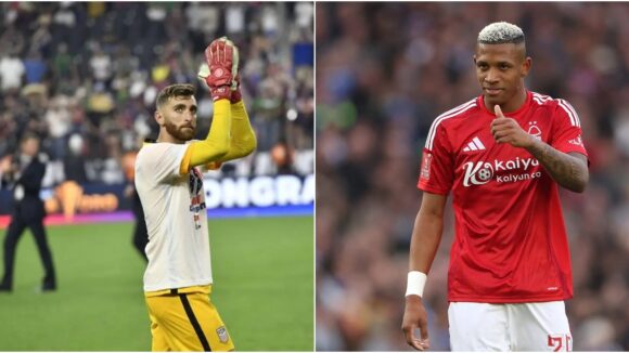 Turner et Danilo, deux joueurs de Nottingham Forest