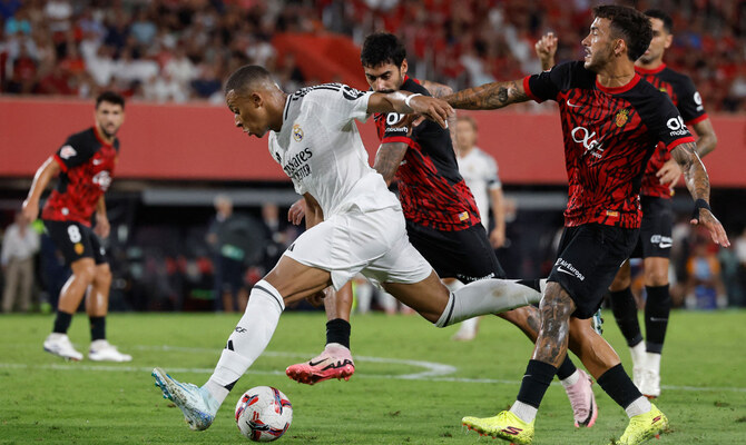 Kylian Mbappé (Real Madrid) face aux joueurs de Majorque